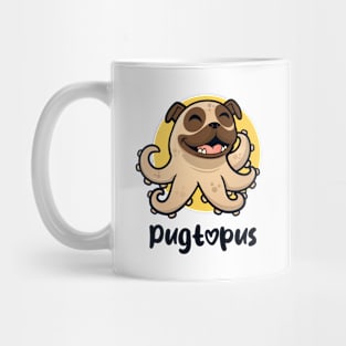 Pugtopus (on light colors) Mug